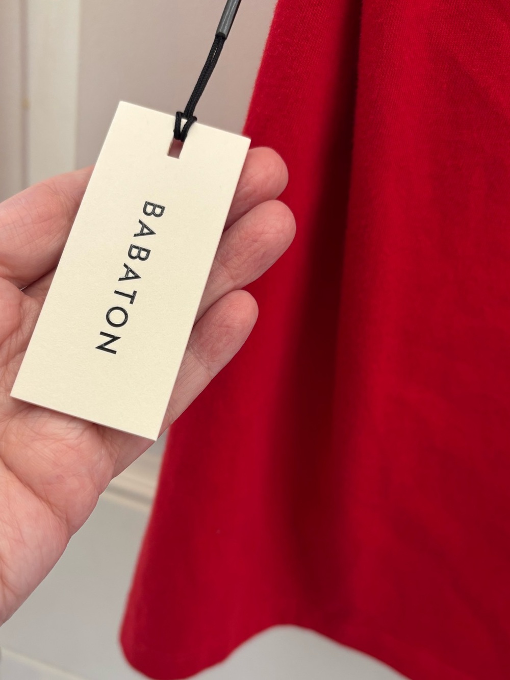 NWT Aritzia Babaton Red Cotton Top Small - Picture 5 of 10